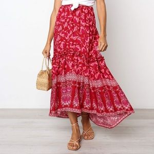 Petal and Pup Deja Berry Skirt